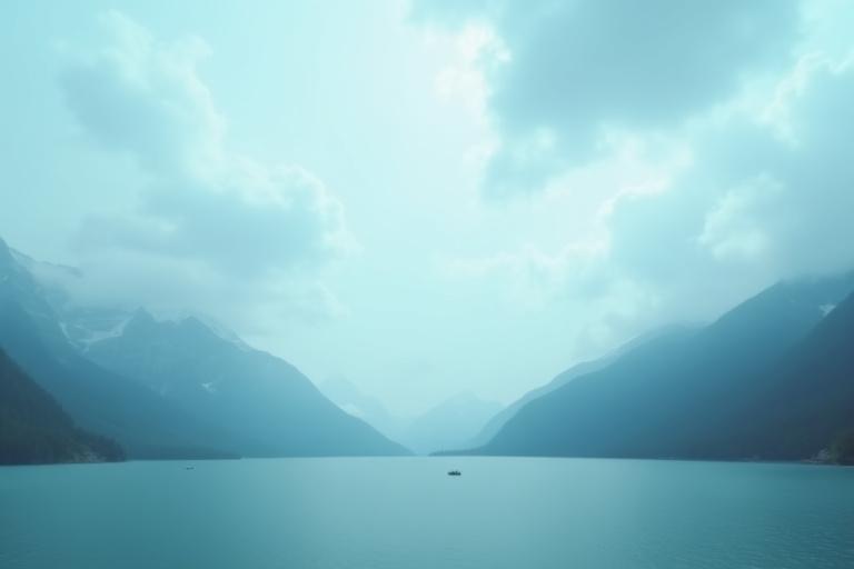 Video: Zeitraffer einer Wolkenbildung über einem alpinen See